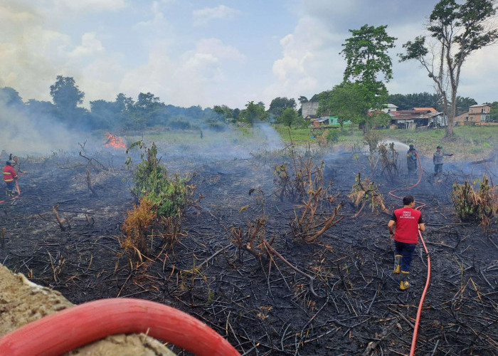 Respons Cepat Damkar Muba Padamkan Karhutbunlah di Kota Sekayu, Bupati Apresiasi Ketangguhan Tim