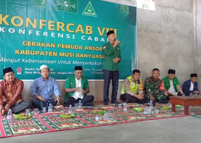 Hasil Konfercab VIII, Ahmad Ghozin Kembali Terpilih Ketua GP Ansor Muba