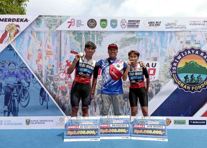 Dua Atlet Balap Sepeda Muba Raih Juara, Di Event Sriwijaya Ranau Grand Fondo 2023