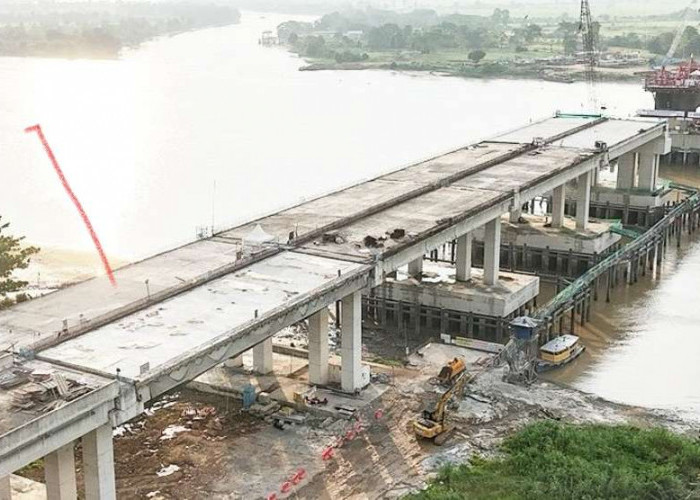 Progres Jembatan Musi V Hampir Rampung, Jalan Tol ke Jambi Tak Perlu Lagi Macet di Palembang!