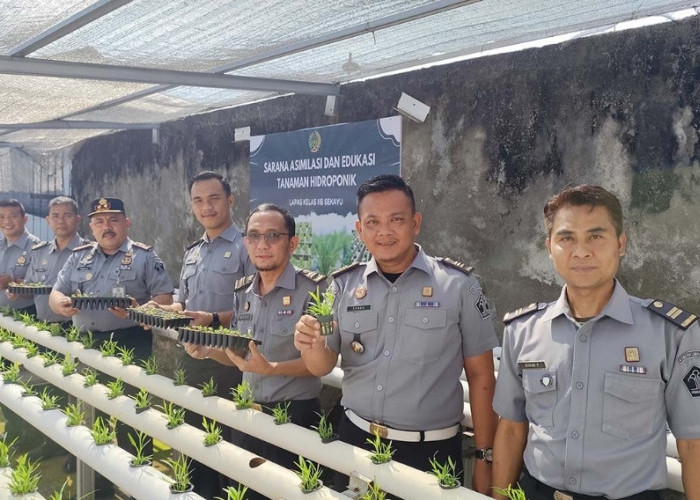 Dukung Ketahanan Pangan, Kalapas Sekayu Launching Budidaya Tanaman Hidroponik