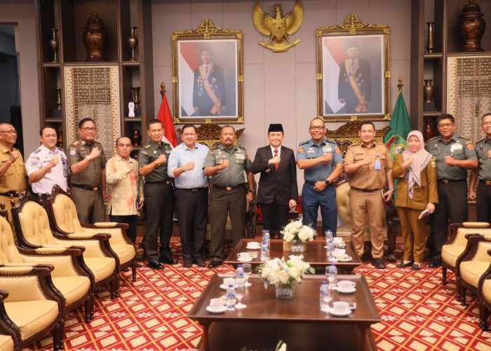 Pj Gubernur Agus Fatoni Minta Dukungan TNI dalam Jaga Kondusifitas Sumsel, Jelang Pilkada Serentak 2024