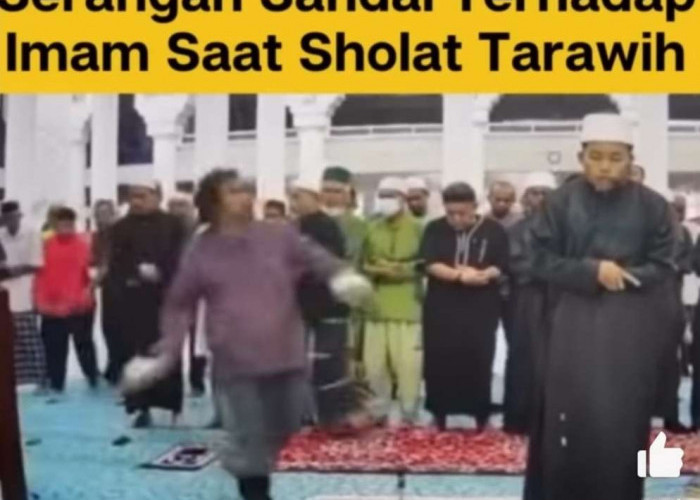 Viral, Video Diduga Kesal Bacaan Ayat Terlalu Panjang, Imam Dilempari Sendal