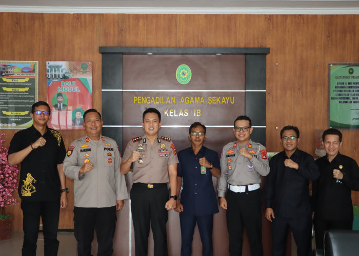 Perkuat Soliditas Wilayah, Kapolres Muba Sambangi Kodim 0401 dan Pengadilan Agama