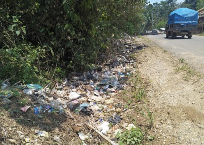 Di Desa Terusan, Berharap Dibangun Tempat Sampah 