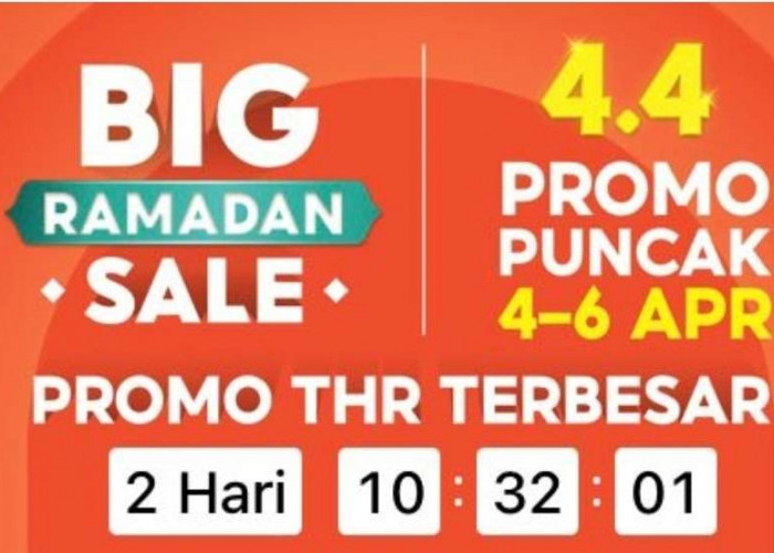 Siap-siap! Shopee Big Ramadhan Sale 4.4 Akan Tiba, Hadirkan Diskon Hingga Voucher Menarik