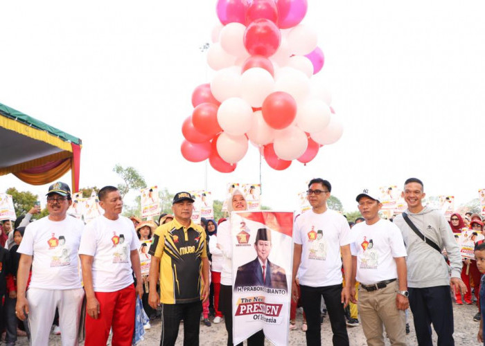 Pj Bupati H.Apriyadi Ikut Memeriahkan Rangkaian Peringatan HUT ke 15 Partai Gerindra di Muba