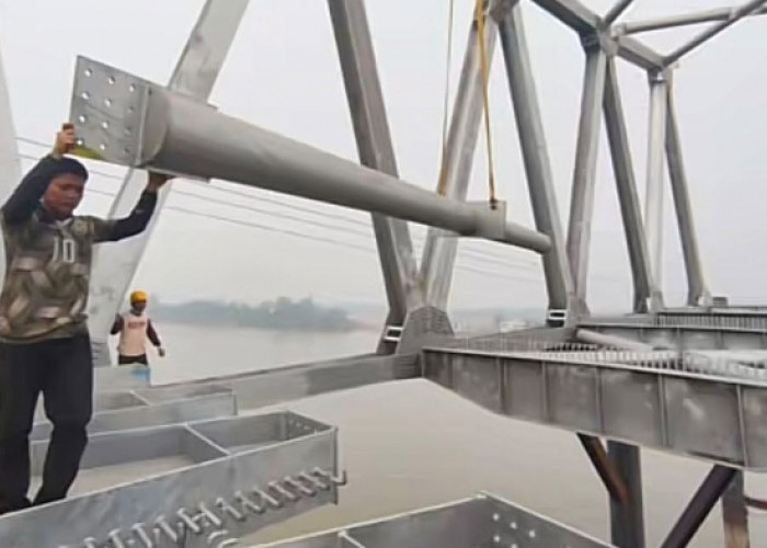 Kontraktor Optimistis Jembatan P6 Lalan Tersambung 31 Januari 2027, Progres Capai 69,98 Persen