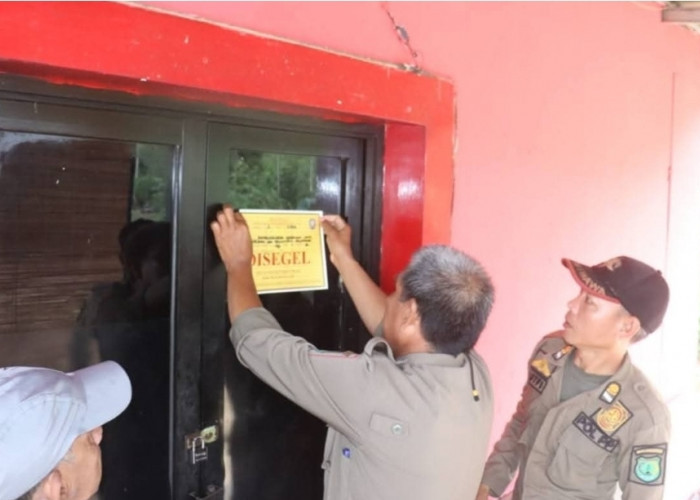 RD Cafe di Sungai Lilin Disegel Satpol PP Muba, Diduga Beroperasi Tanpa Izin Lengkap