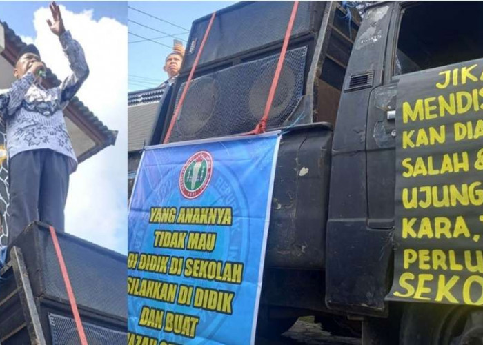Momen Hardiknas, Ribuan Guru Musi Rawas Gelar Aksi di PN Lubuk Linggau, Minta Guru PJOK Dibebaskan