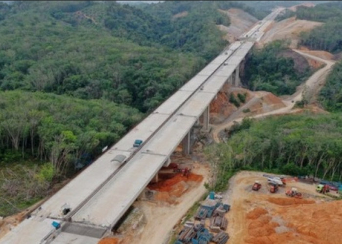 Dibangun Jembatan Layang, Pemandangan Indah Tersaji di Tol Bengkinang - Koto Kampar