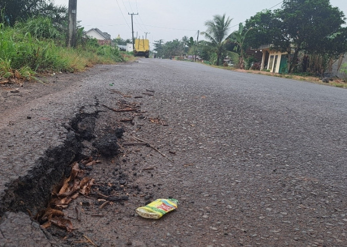 Box Culvert Retak di Jalan Simpang Talang Siku Makin Parah, Warga Khawatir Ambrol