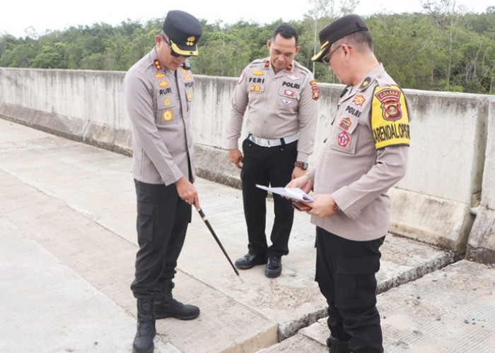 Akan Dibuka Fungsional Untuk Arus Mudik 2025, Kapolres Banyuasin Tinjau Tol Palembang Betung