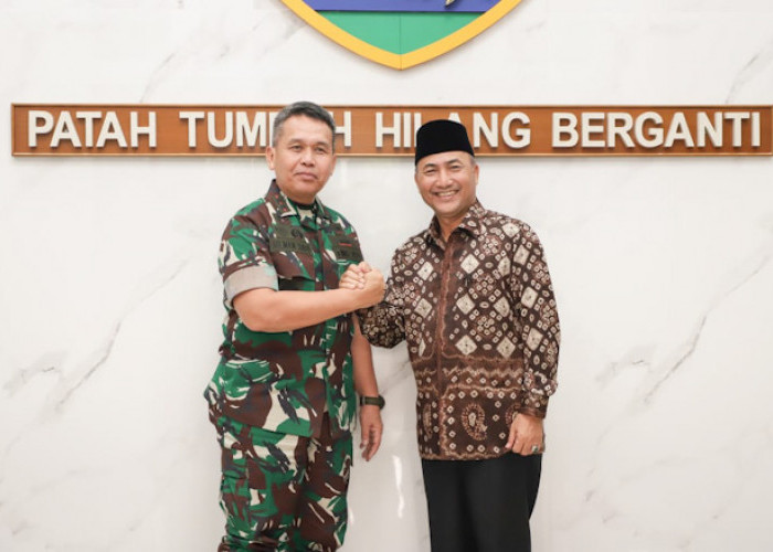 Pj Bupati Muba Temui Pangdam, Minta Bantuan Tertibkan Ilegal Drilling  di Muba