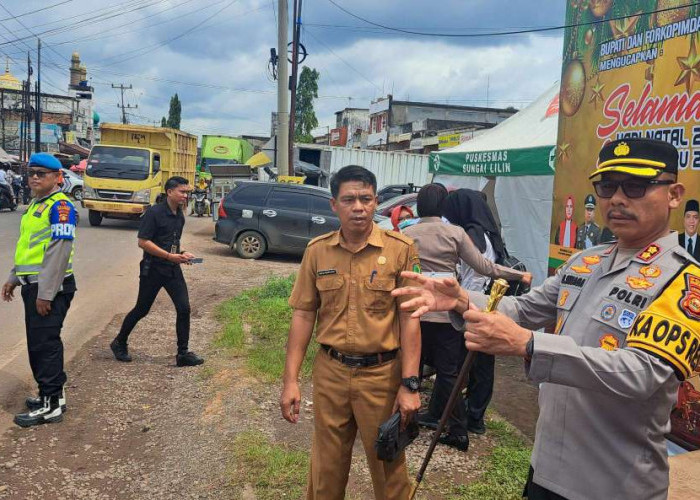 Kapolres Muba Pastikan Kesiapan Pos Pengamanan Nataru 2026 di Jalintim Palembang–Jambi