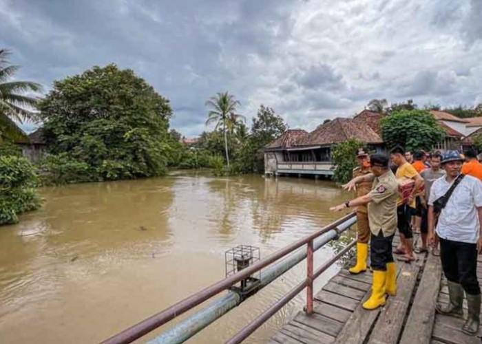 Cuaca Ekstrem, Ratusan Rumah di Wilayah Muba Ini Terdampak Banjir, PJ Bupati Tinjau Langsung ke Lapangan