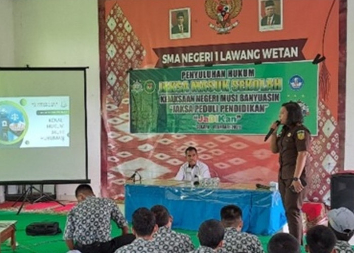 Kunjungi SMK N 1 Lawang Wetan, Kejari Muba Lakukan Penyuluhan Bahaya Penyelahgunaan Narkoba dan Cyber Bullying