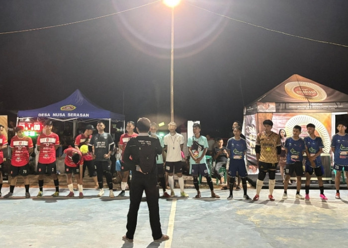 Karang Taruna Desa Nusa Serasan Gelar Turnamen Futsal Kelompok Umur Antar Dusun