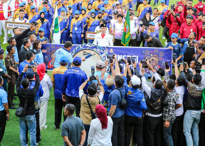 Bupati Muba Boyong 126 Atlet dan Official Ikuti Pembukaan Porprov Korpri Sumsel 2025