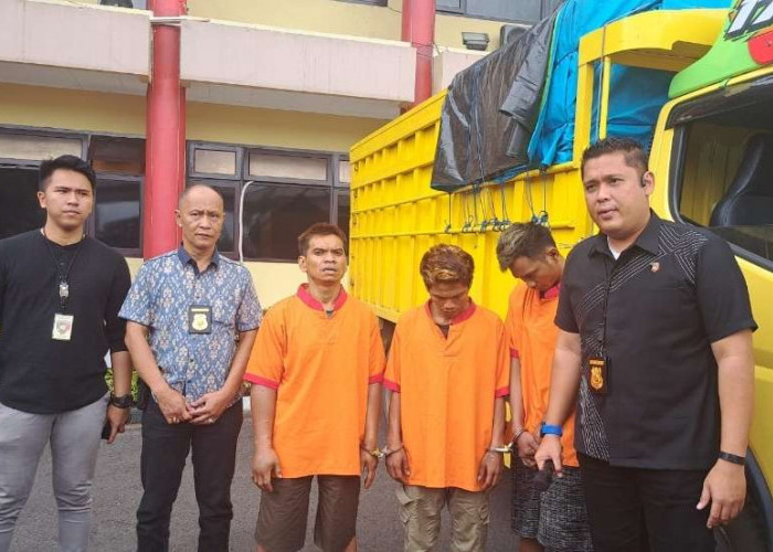 Tiga Pelaku Pencuri Truk Diamankan Poltabes Palembang, Sudah 9 Kali Beraksi