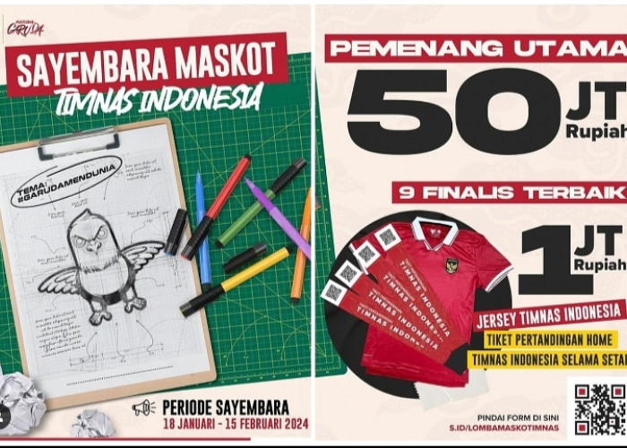 PSSI dan PT GSI Menggelar Sayembara Desain Maskot Resmi untuk Timnas Indonesia, Hadiah Utama Rp 50 Juta 