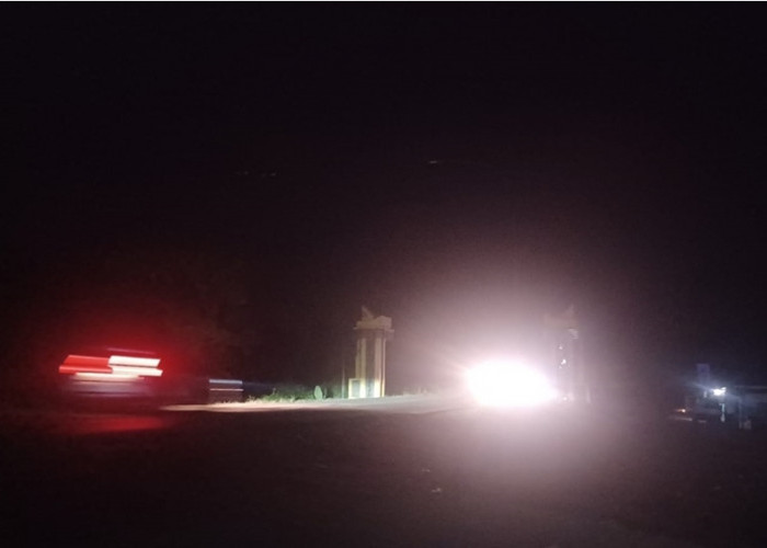 Diduga Kabel Dicuri, Seluruh Lampu Penerangan Jalan di Kecamatan Lais Padam