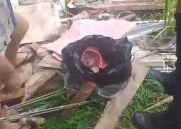 Heboh Penemuan Bayi dalam Kantong Plastik di Belakang Ruko Warna-Warni Sungai Lilin