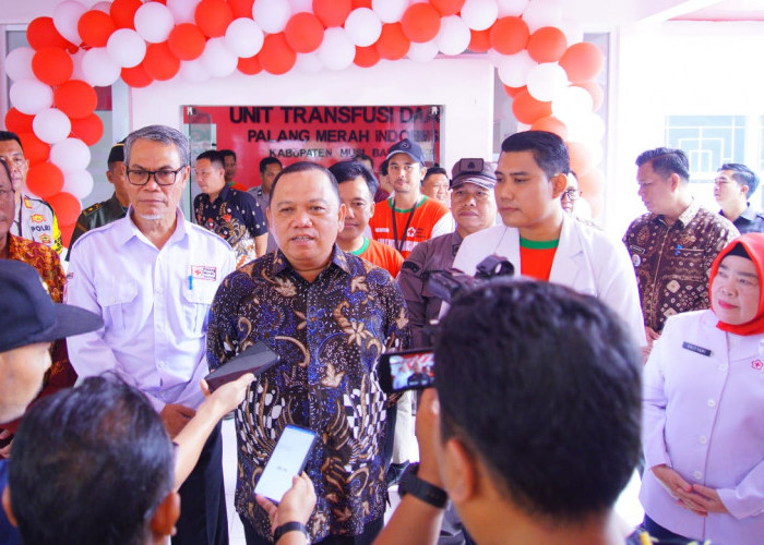 Pj Bupati H Sandi Fahlepi Resmikan Operasional UTD PMI Kabupaten Muba