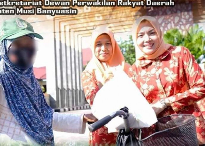 Gelar Aksi Sosial, DWP Sekretariat DPRD Muba Bagikan Takjil ke Masyarakat