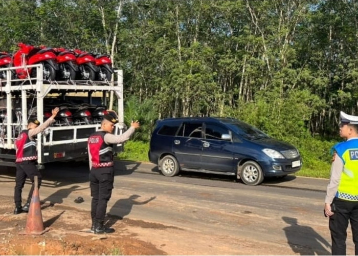 Arus Kendaraan Meningkat di Jalintim Palembang–Betung, Polisi Lakukan Urai Macet di Tol Musi Landas