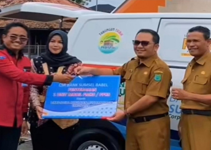 Dinsos Muba Terima Bantuan CSR Kendaraan Operasional dari Bank Sumsel Babel