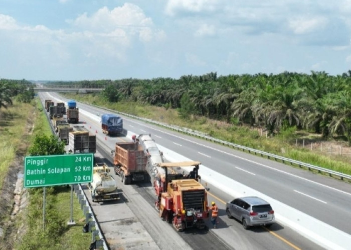 Persiapan Hadapi Arus Mudik, Hutama Karya Perbaiki Tol Trans Sumatera