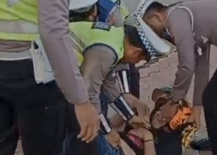 Viral, Video Penangkapan Pria Terduga Pengedar Narkoba Oleh Satlantas Polres Muba