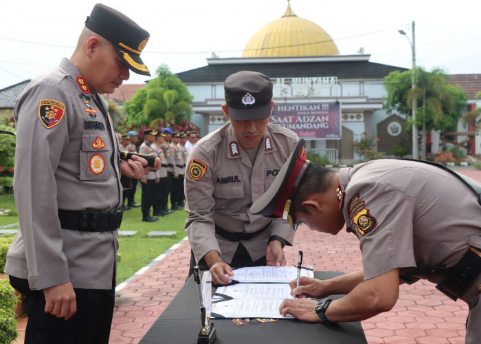 Kapolres Pimpin Sartijab Wakpolres Musi Banyuasin