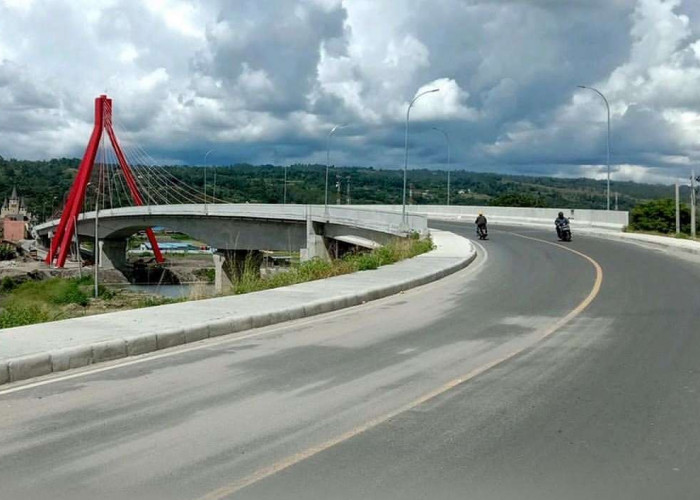 Jembatan Aek Tano Diresmikan Presiden Jokowi, Akses Darat Satu-satunya Menuju Pulau Samosir