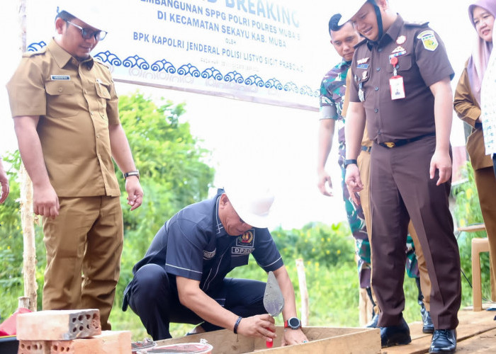 Pemkab Muba Dukung Ground Breaking SPPG Polri, Perkuat Program Makan Bergizi Gratis