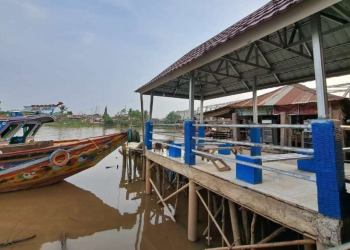 Sudah Dibenahi, Dermaga Pelabuhan Penumpang Sungai Lilin Makin Nyaman, Berharap Dibuat Musollah dan WC Umum