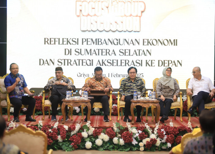 Pj Gubernur Elen Setiadi Pimpin FGD Refleksi Pembangunan Ekonomi dan Strategi Akselerasi Sumsel Ke Depan