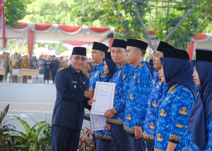 Ratusan Guru di Muba Lega dan Bahagia, Usai Dilantik PJ Bupati Serta Terima SK PPPK 