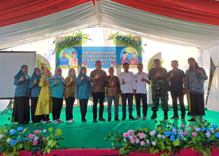 Desa Cinta Damai, Wakili Kecamatan Sungai Lilin Lomba PHBS Tingkat Kabupaten