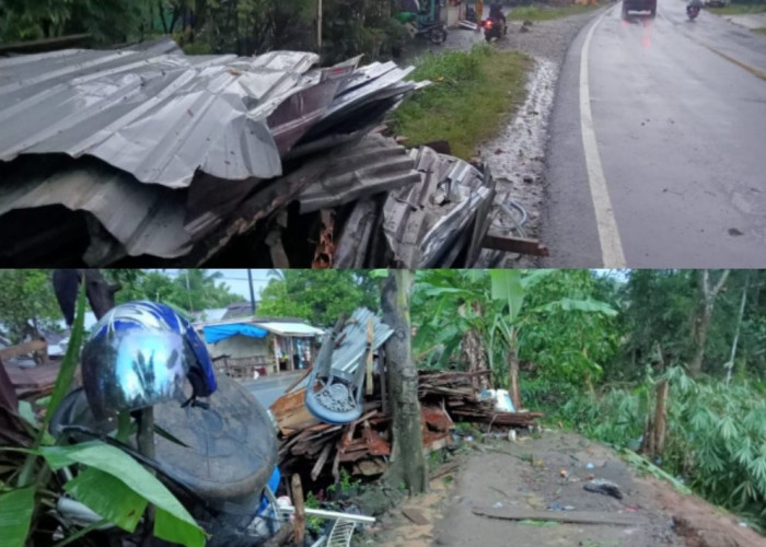 Disapu Angin Puting Beliung, Puluhan Rumah Warga di Bengkulu Tengah Rusak