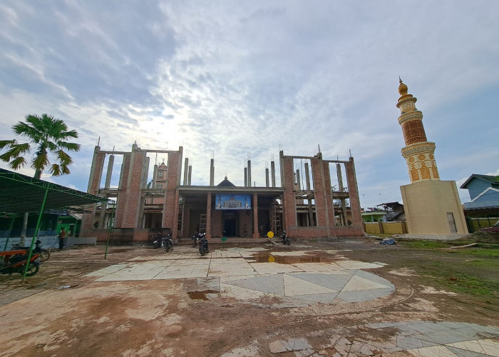 Pembangunan Masjid Agung Sungai Lilin Terus Berjalan