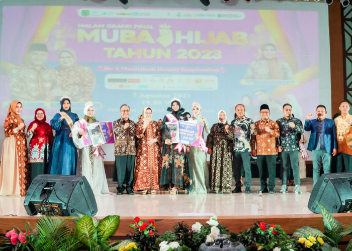 Semarak Malam Grand Final Muba Hijab 2023, Diva Nada Fransiska Sebagai Juara Pertama