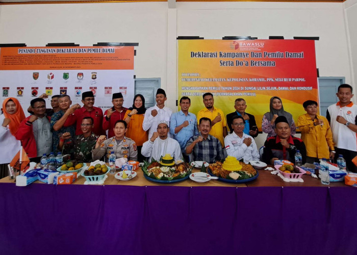 Panwaslu Kecamatan Sungai Lilin Gelar Deklarasi Kampanye dan Pemilu Damai