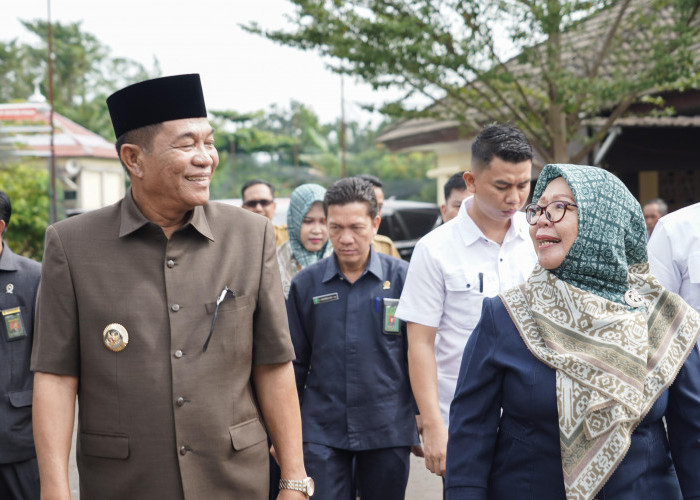 Perkuat Sinergi, Bupati Muba H M Toha dan Wabup Rohman Sambangi Kantor Forkopimda