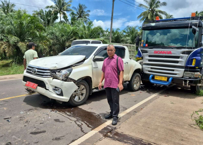 Pulang Rapat Dinas, Camat Sungai Lilin Dapat Musibah Lakalantas