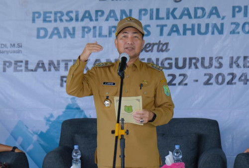 Jadi Pemateri Sosialisasi Pemilih Pemula, PJ Bupati Apriyadi Bakar Semangat Pemuda Lalan