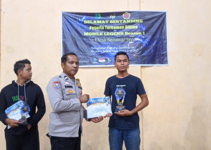 Bhbabinkamtibmas Polsek Bayung Lencir, Hadiri Turnamen E Sport, Ajak Generasi Muda Ciptakan Kegiatan Positif 