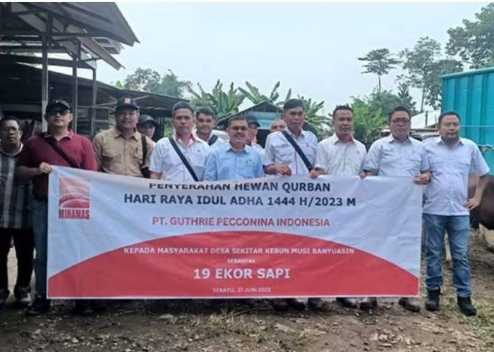 PT GPI Beri Bantuan19 Ekor Sapi Kurban, Disalurkan Ke Desa Disekitar Wilayah Operasional