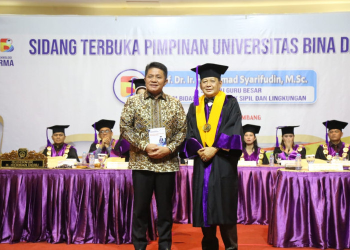 Herman Deru :  Orasi Ilmiah  Prof Dr. Ir. H. Achmad Syarifudin, M.Sc  Dapat  Menjadi Navigasi Pengolaan Sistem